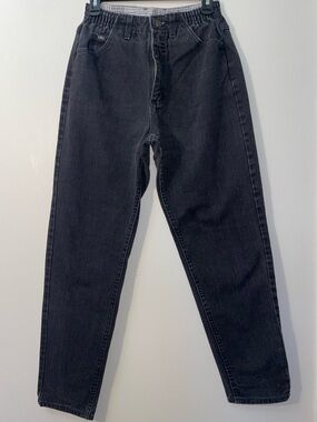 Lee Women’s 90s Black Elasticated High Waist Tapered Leg Mom Jeans